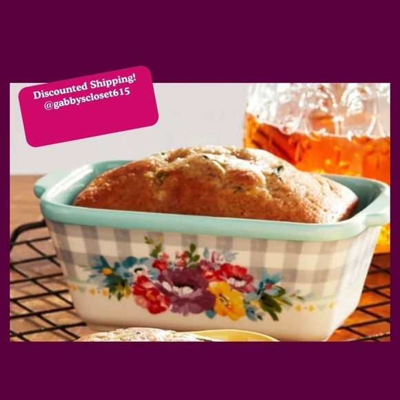 💋 New Pioneer Woman Sweet Romance Mini Loaf Pan - Picture 1 of 4